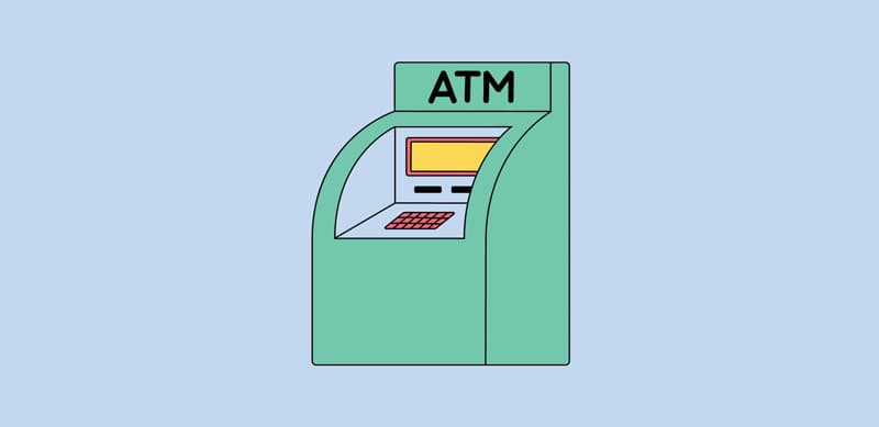 ATM Seeking — a green ATM illustration on a light blue background