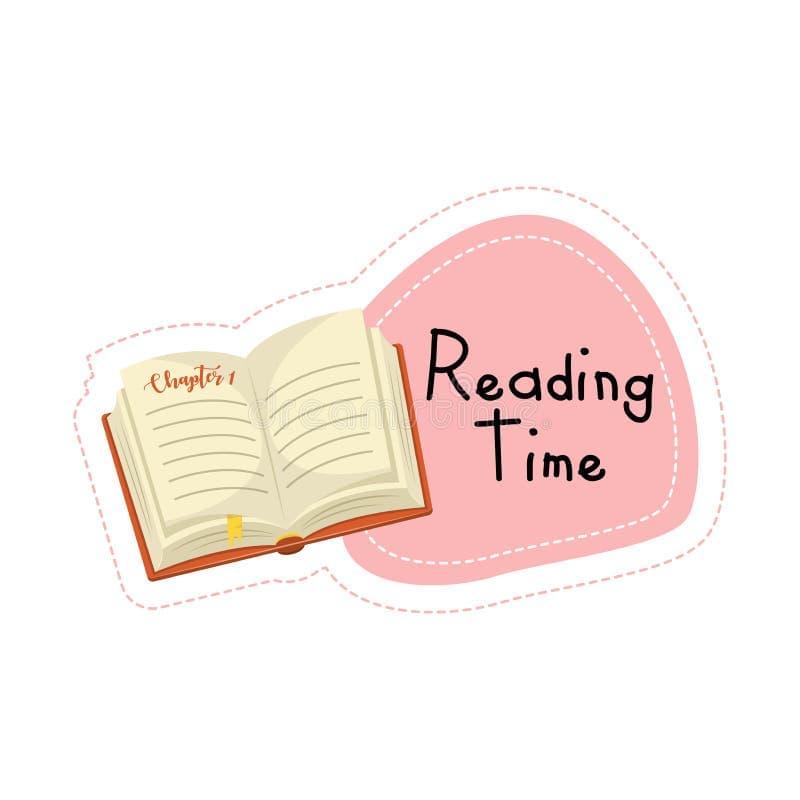 ReadingTime — an open book with a pink Reading Time badge